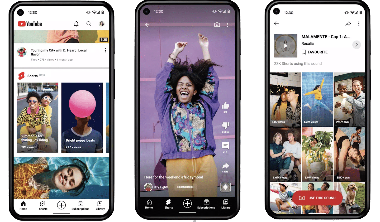 Short form video content